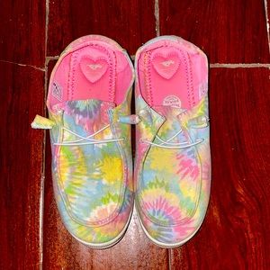 Tie-Dyed Rocket Dog Slip-Ons